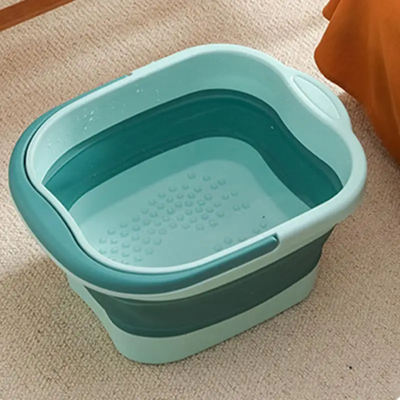 Foldable Footbath Massage Bucket Soaking Bucket Folding Basin Spa Foot Bath Household Sauna Bathtub Pedicure Bath Bathtub