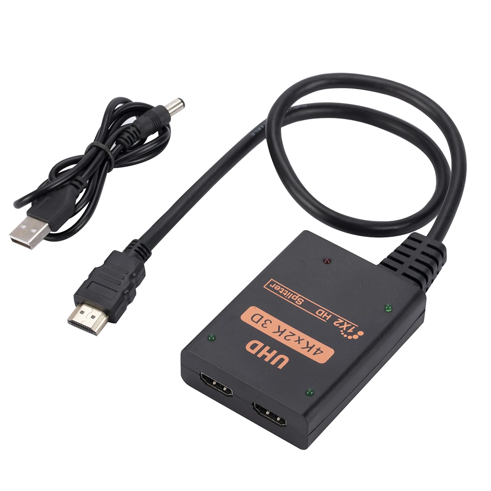 Xbox DVD ÷̾ PS3   ̺  HDMI ȣȯ ̺, 1 in 2 Out 1x2 HDMI ø, 4K 2  Ʈ - 