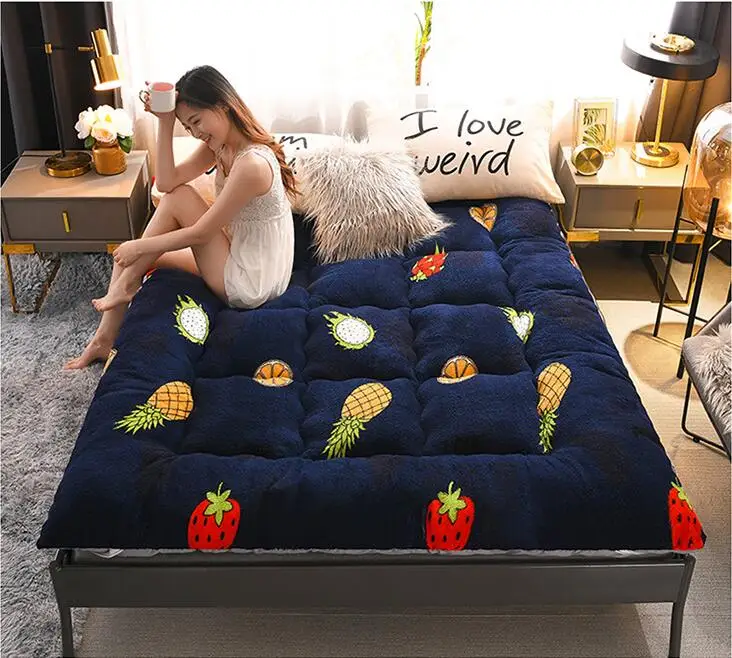 Thickened Lamb Fleece Mattress 10cm Soft Mattress Student Dormitory Tatami Soft Foreign Trade Thick