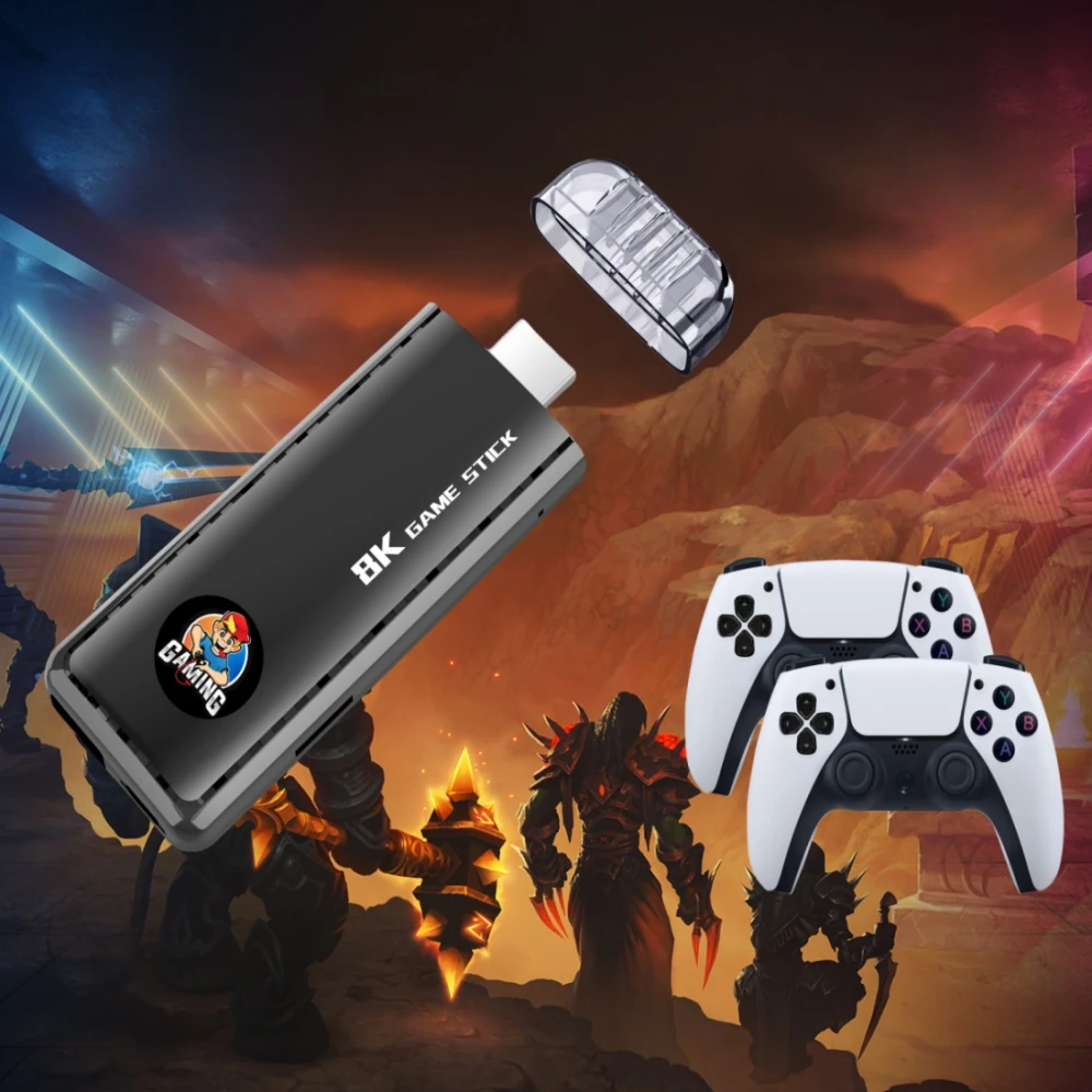 30000+ Games Dongle, Retro Game Handheld Console, Plug and Play Video Game Stick, Retro Play Stick 15 emulators