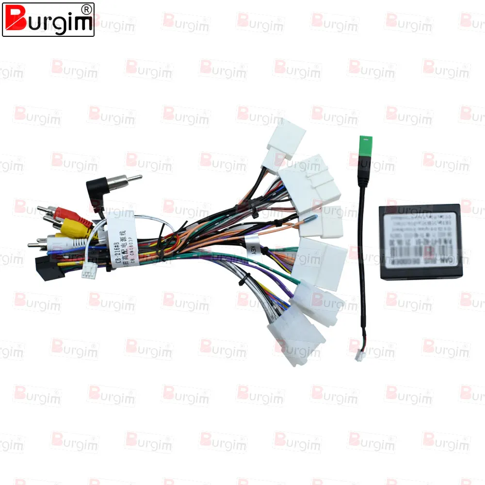 16PINCarStereoPowerCordAdapterCanbusDecoderForToyotaPrevia