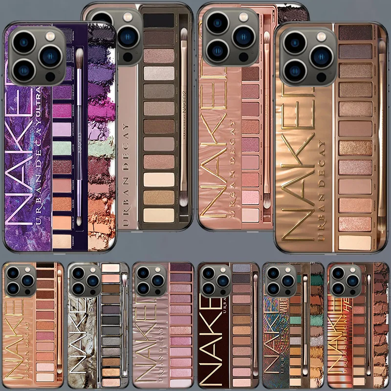 Glam Makeup Eye Shadow Box Case Per Apple Iphone 15 14 13 12 Mini 11 Pro Max X Xs Max Xr 8 7 6 6S Plus 5 5S Se 2020 Cover Per Telefono