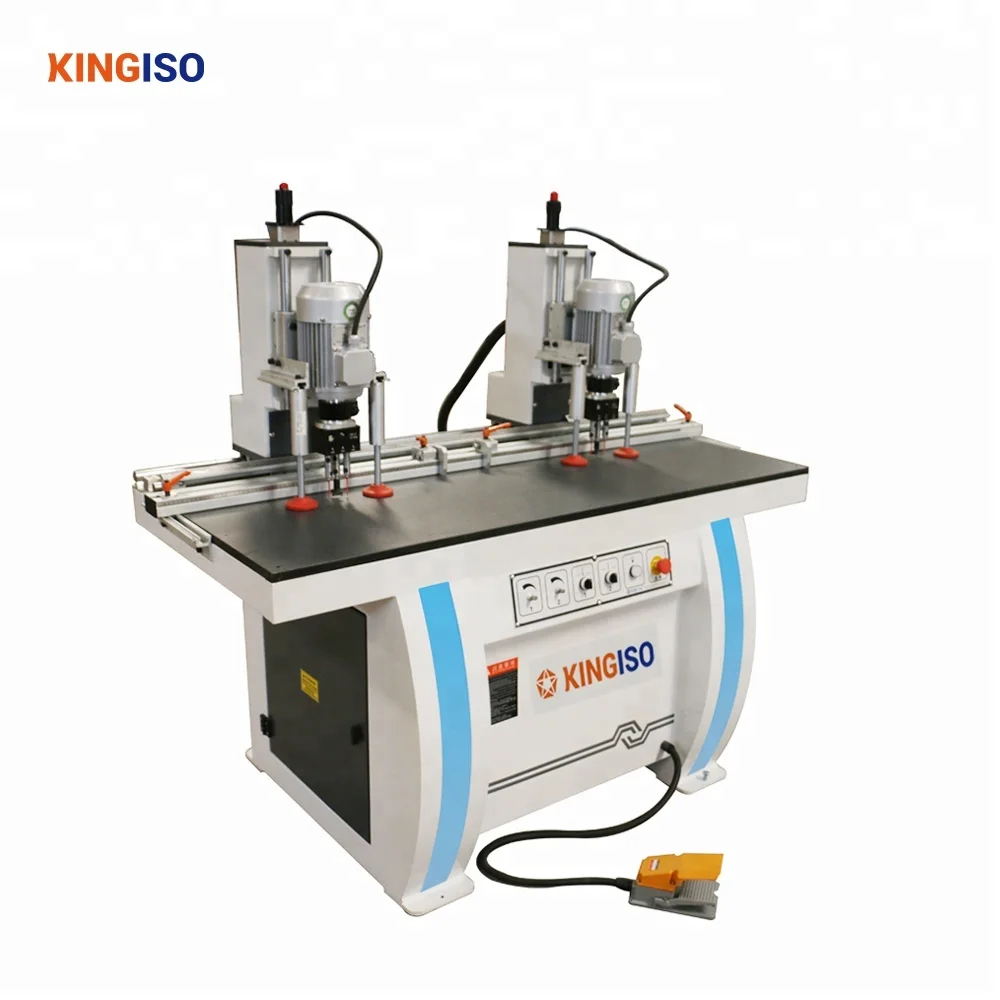 

Furniture Factory Wood Door Making Machine Vertical Hinge Hole Boring Drilling Machine Hinge Boring Machine with 2 Heads