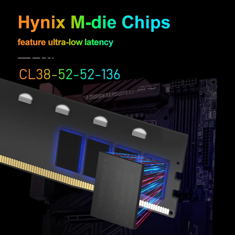 KingBank 48GB 24Gx2 White RGB DDR5 8400MHz Memory Kit CL38 Hynix M