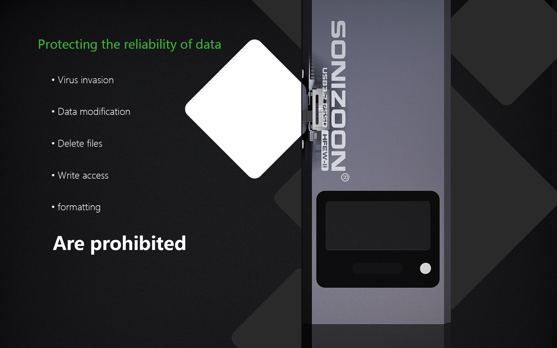 Privacidade de Dados, 2GFingerprint, criptografia, Proteção contra Escrita, 1TB, 512GB, 256GB