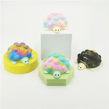 

Pop It Fidget Toy 3Dstylish Kawaii Turtle Pinch Ball Silicone Push It Bubble Balls Anti-Stress Vent Toys for Kids Adults Gifts
