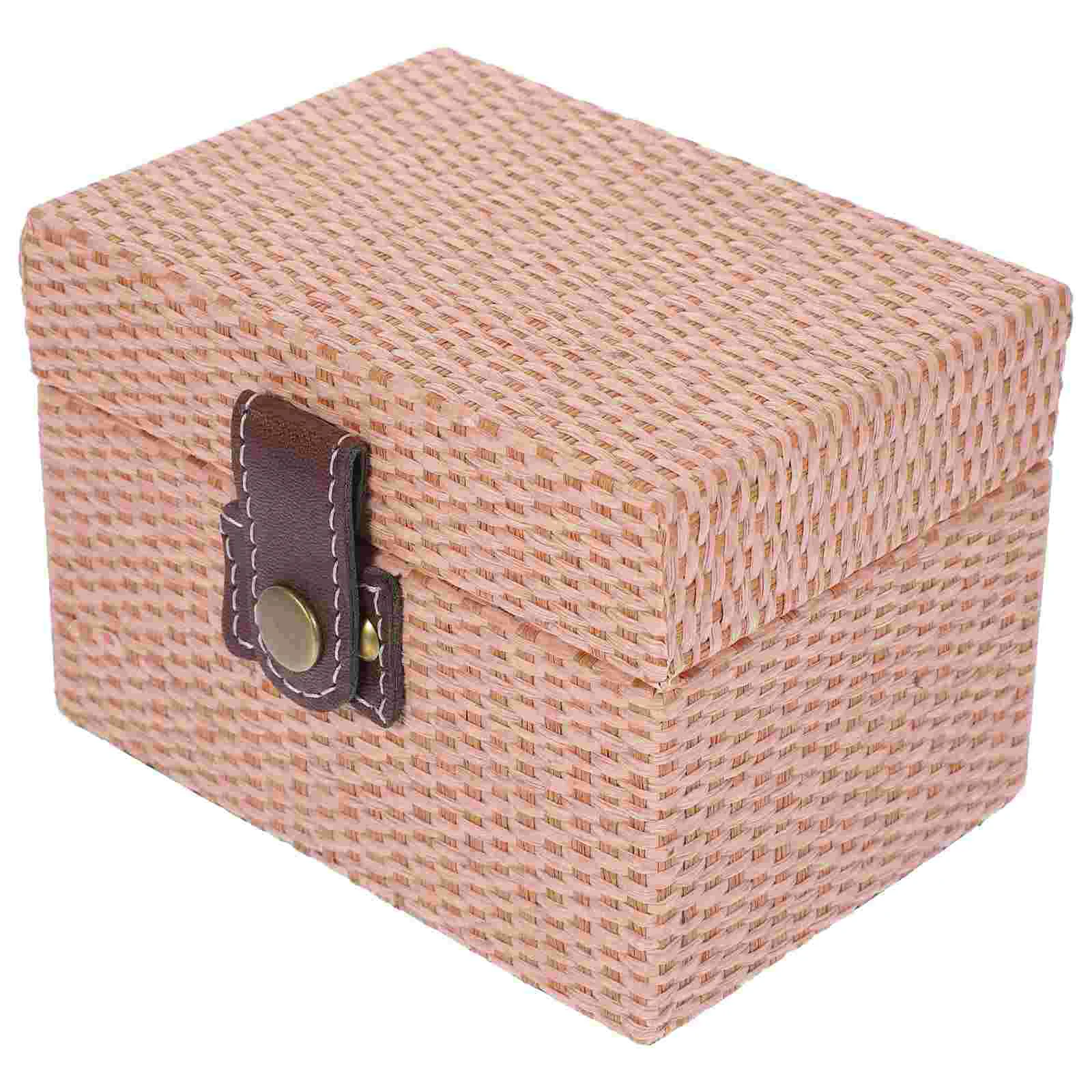 

Simple Storage Box Sundries Organizer Jewelry Container Case Retro Decor Bracelet Wooden Bracelets Boxes Trinket