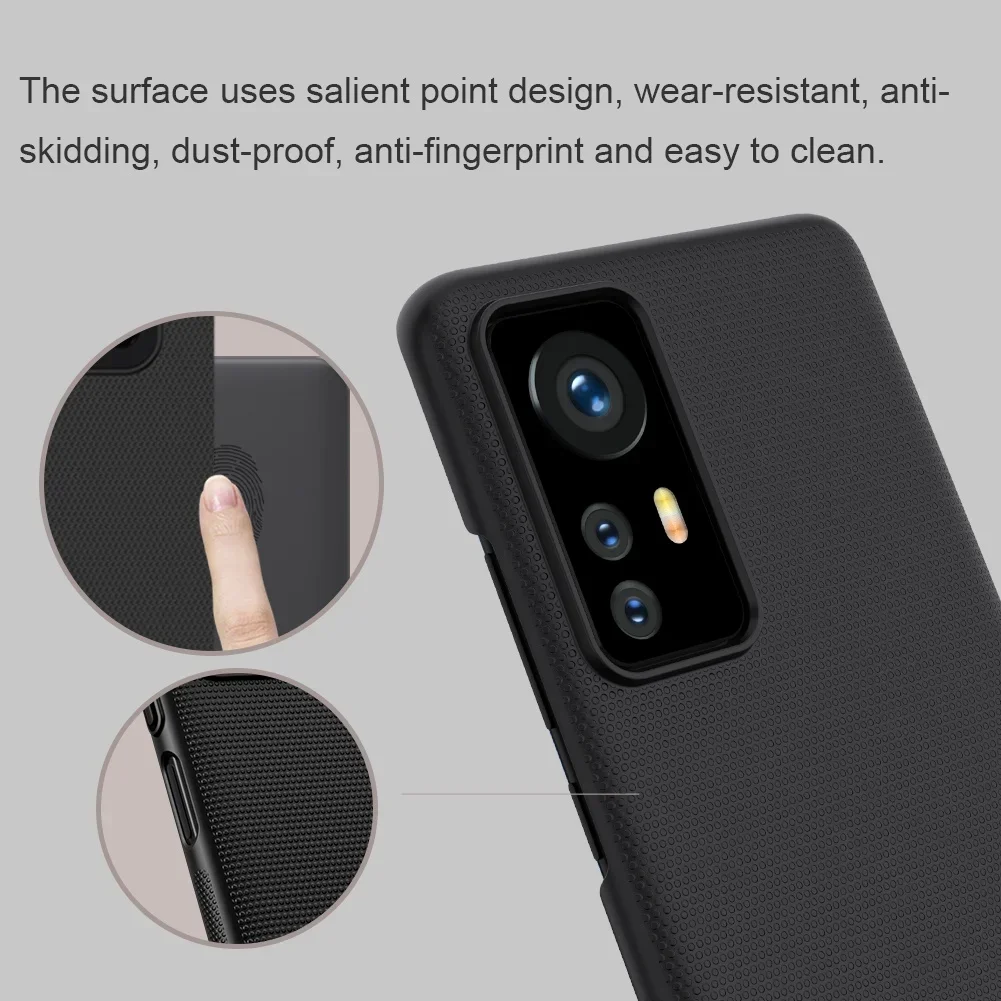 Nillkin Super Frosted Shield Case For Xiaomi Mi 12 12X Matte Hard PC Anti-Fingerprint Shockproof Phone Cover 5