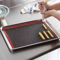 Tapis de cuisson perforé en Silicone, 2 côtés avec motifs bouffants et ronds, doublure de four antiadhésive réutilisable, pour biscuits, pain Macaron, 1 pièce 4