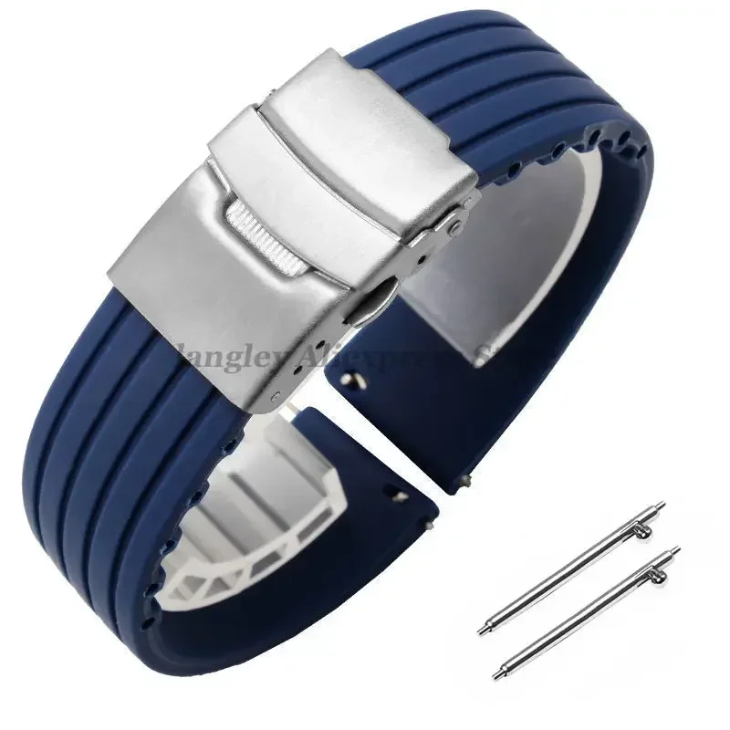 Versatile Quick Release Silicone Watchband - Multiple Sizes with Rubber Straps