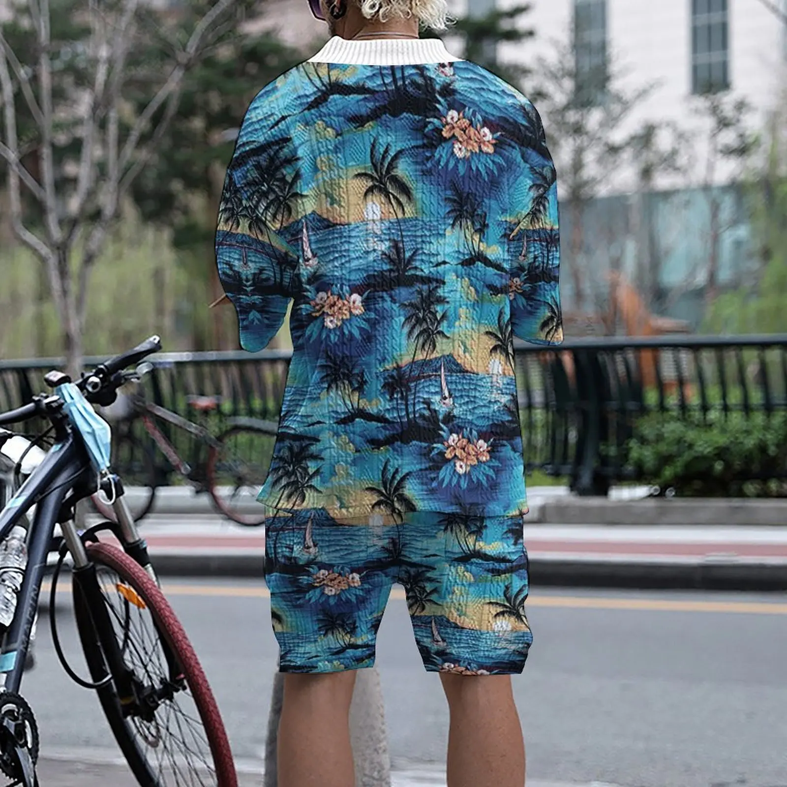 2024 New Fashion Men's Set Summer 3D Printed Men's Loose Plus Size Casual Half-sleeve T-shirt Shorts Two-piece Set Free Shipping