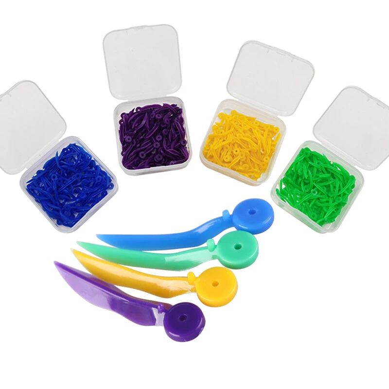 100PcsBoxDisposableDentalWedgesPlastic4SizesTeethWedgeWith