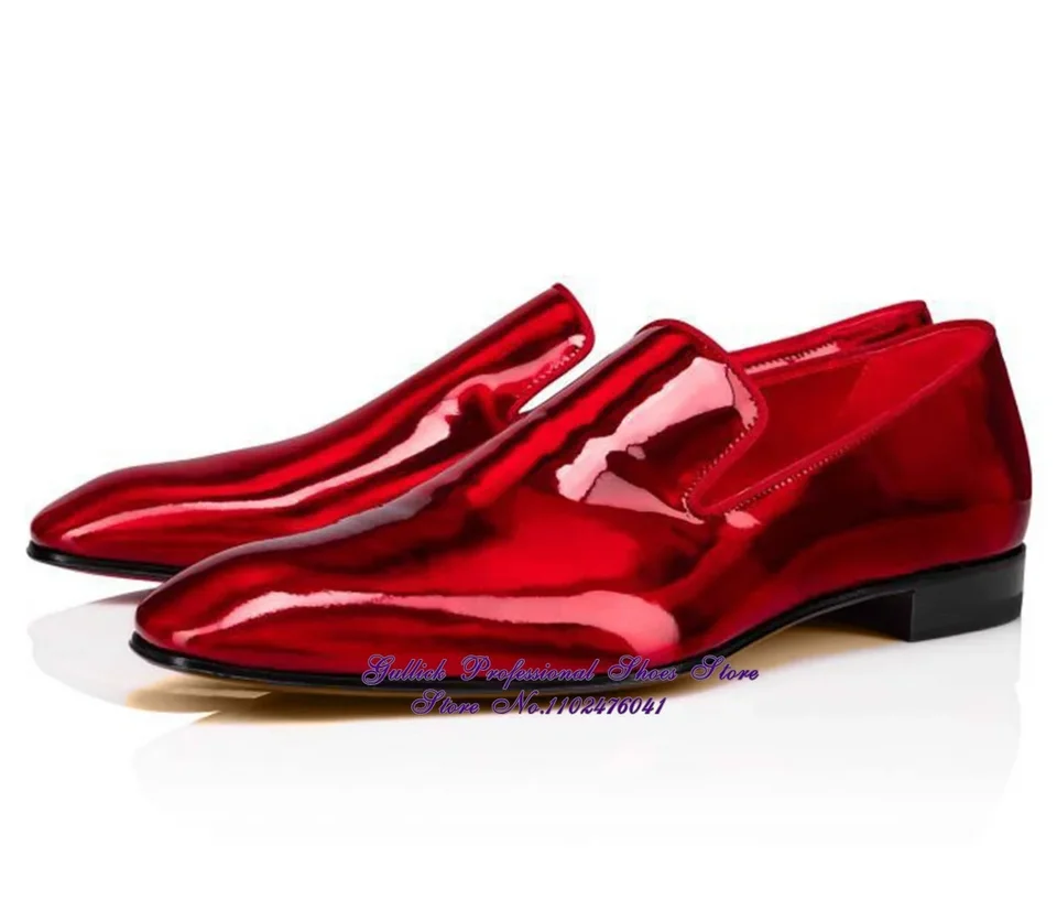 chinese dress ladies BRAVO Men Dress Shoe PROM-2 Loafer Shoe for Prom & Wedding RED