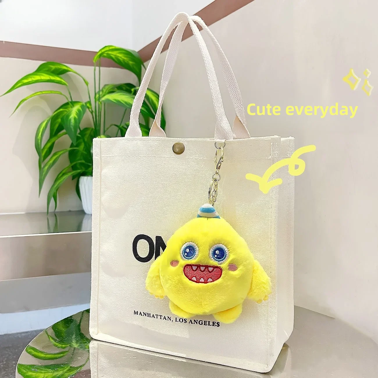 오리지널 대형 눈 귀여운 몬스터 봉제 키 체인 인형, 맞춤형 가방 참 액세서리, 귀여운 장난감, 변태 작은 친구, 도매
