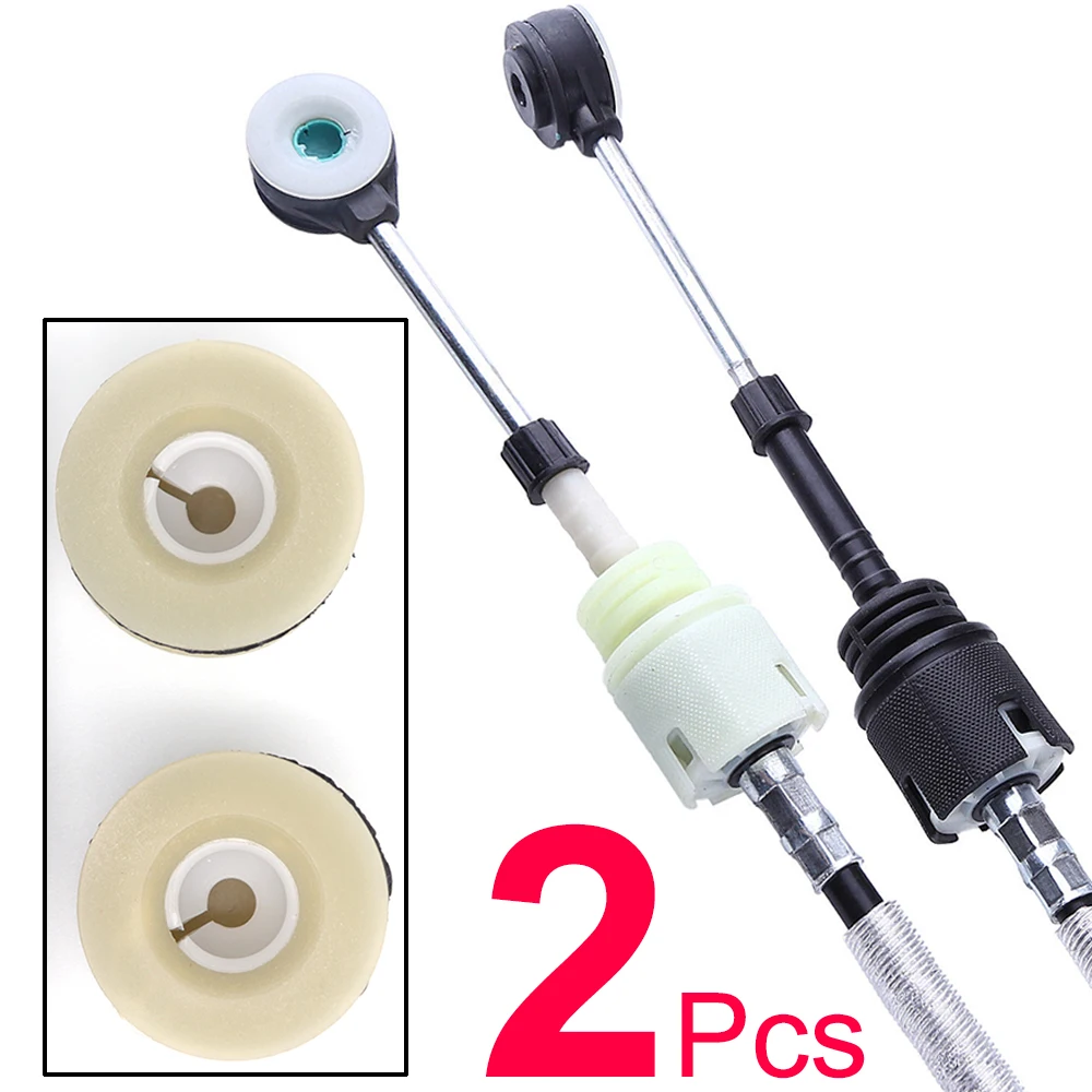 2Pc For Peugeot Partner B9 Expert 807 2008-2014 Manual Gear Shift Selector Lever Linkage Cable End Connector Shifter Bushing
