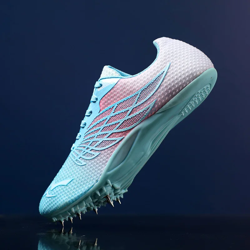 Description Picture 3 of itemNew Men Track Field Events Cleats Sprint Shoes Athlete Short Spikes Running Sneakers Training Racing Sport Shoes Size 35-45