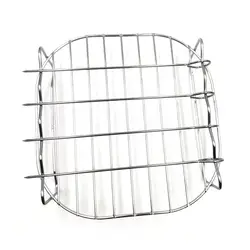Stainless Steel Multi - Purpose Air Fryer Grilling and Steaming Rack Set (Round)