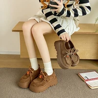 Women's Loafers, 2025 New Style Platform Heightening Front-covered Slippers, Retro Women's Casual Half-slippers - Image 6