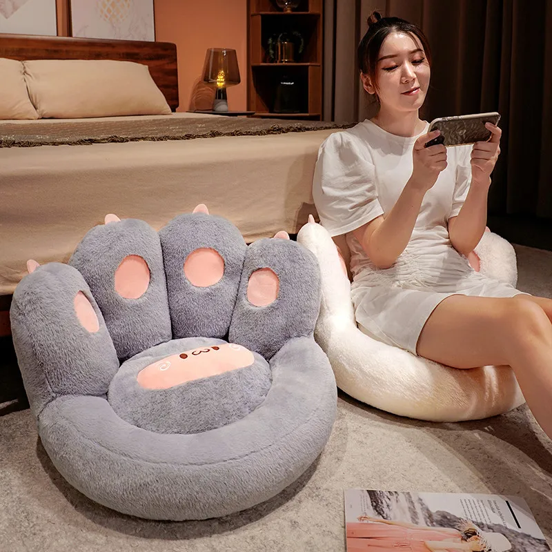 

Kawaii Cat Paw Plush Toys Cute Soft Stuffed Plush Cushion Chair Sofa Butt Pad for Home Room Decoration Office Nap Dolls