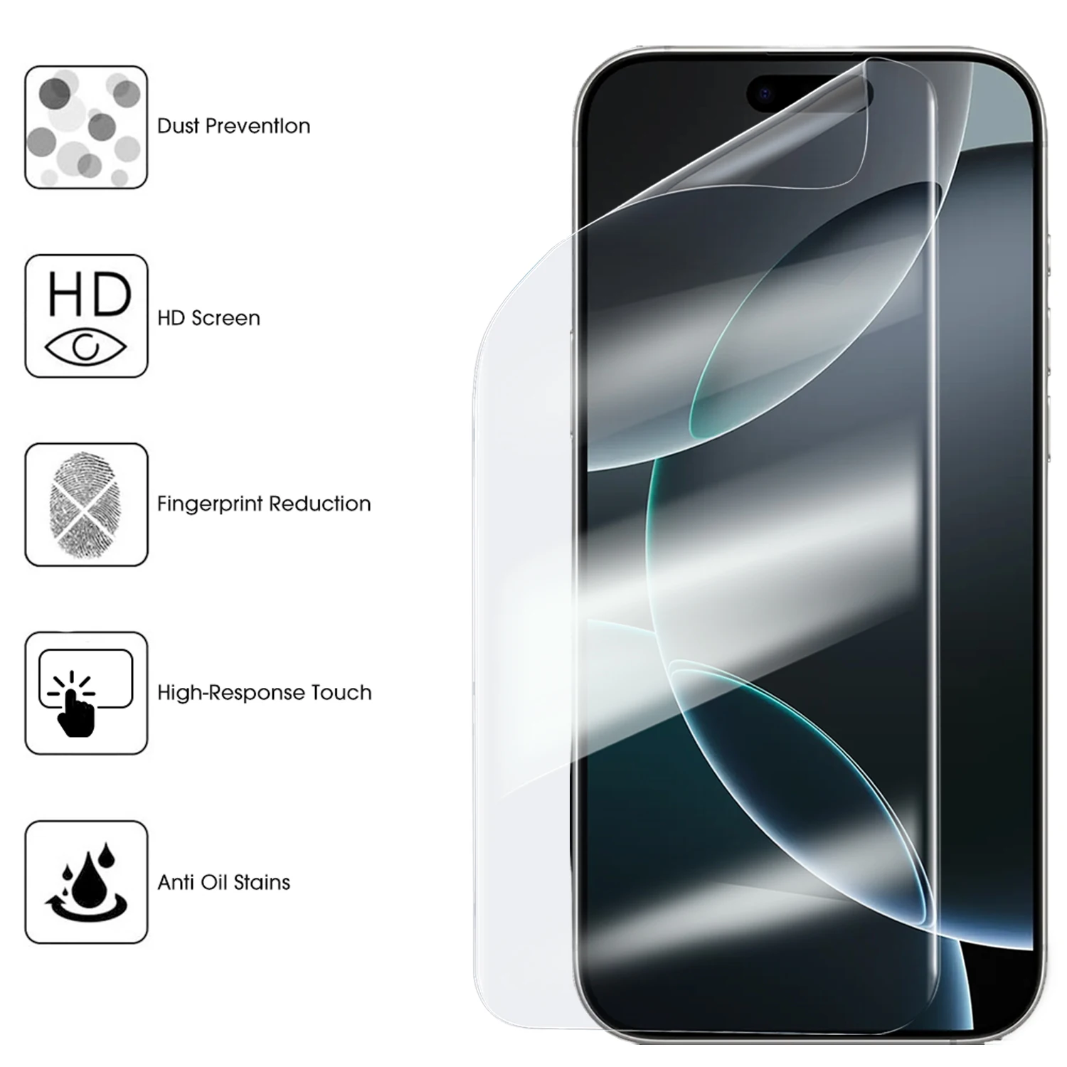 Soft TPU Hydrogel Films HD Screen Protector - Premium Screen Protection