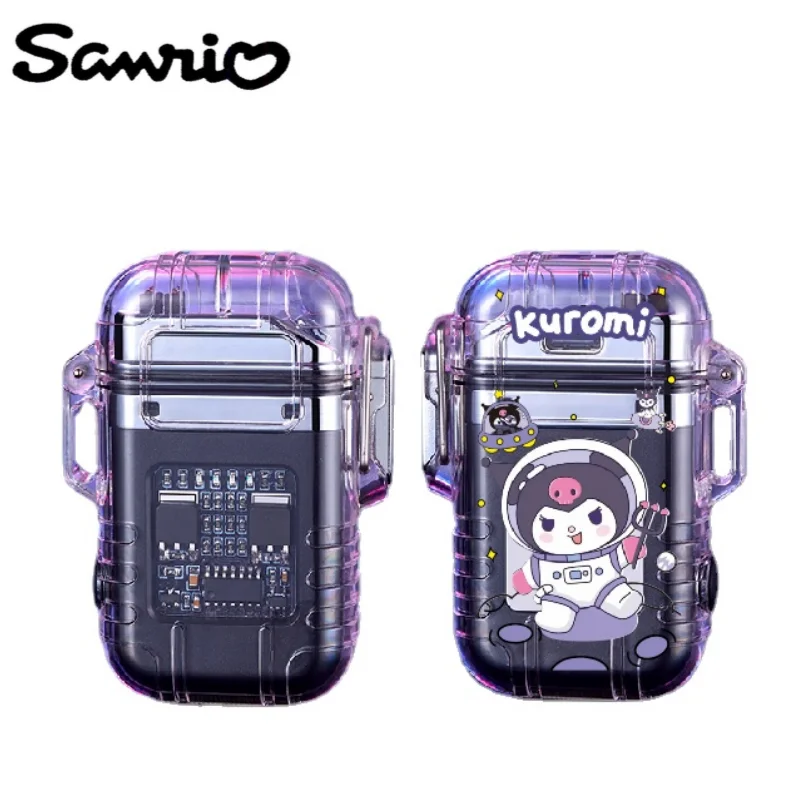 

Sanrio Anime Peripherals Kuromi Kitty My Melody Cartoon Kawaii Double Arc Lighter Creative Cigarette Lighter New Gift Wholesale