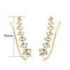 Boucles d'oreilles à crochet pour femmes, ensemble de 7 pièces, bijoux à la mode, couleur or Rose, DFE527