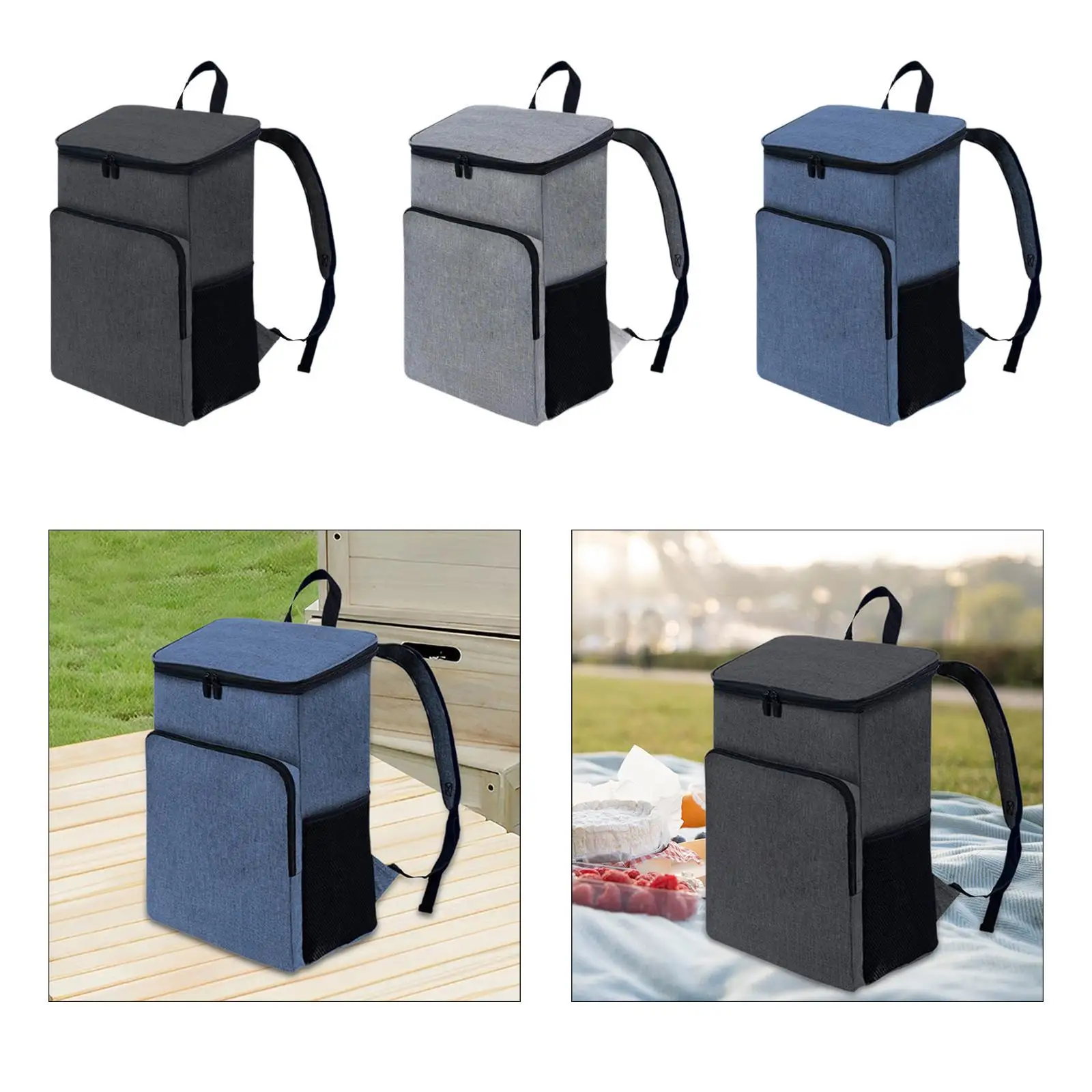 Backpack Cooler, Insulated Cooler Rucksack, Lunch Cooler, Rucksack, Thermal Bag Cooler Bag for Men Women Hiking Traveling
