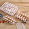 10/18/34 Grids Egg Storage Box With Lid Kitchen Refrigerator Egg Box Egg Drop Rack Egg Storage Box Fridge Egg Organizer Tray 2