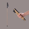 Bamboo Trekking Poles Carbon Fiber Hiking Sticks Portable 5-Section Foldable Outdoor Walking Sticks Walk Cane Climbing Equipment 1
