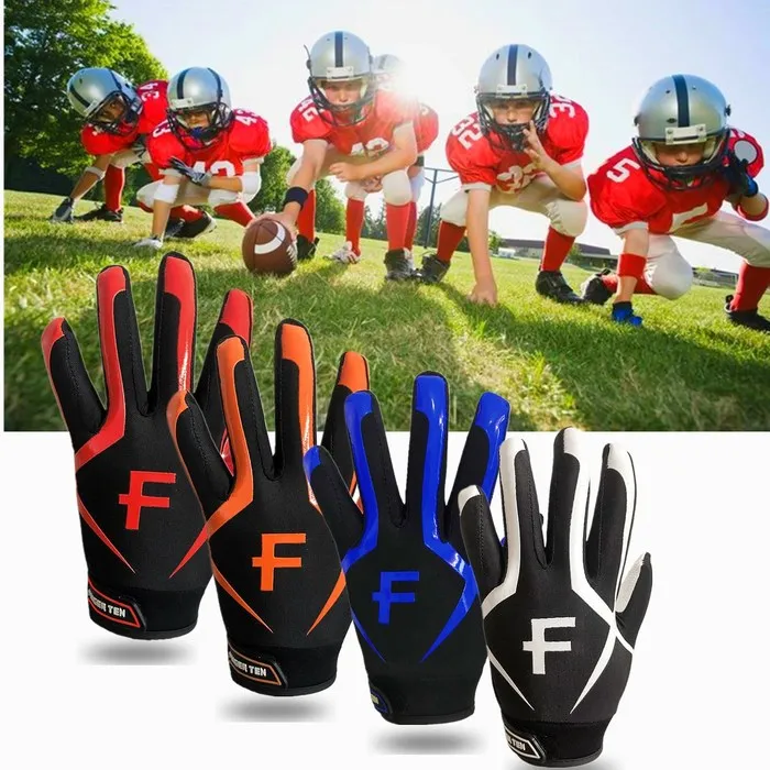 Guantes de fútbol americano Pro2.0 para niños y niñas, receptor de