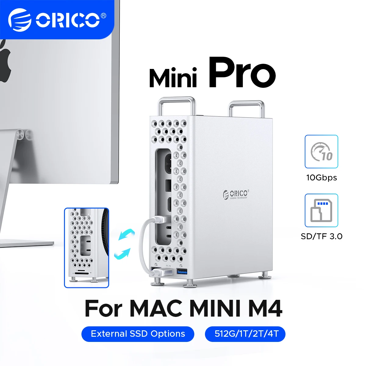 ORICO MiniPro for Mac mini M4 Expansion Docking Station usb hub