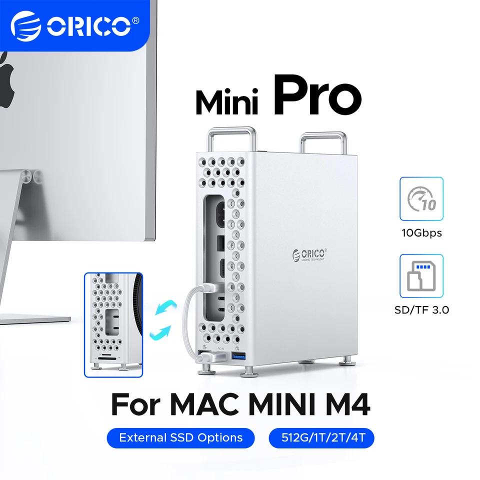 ORICO MiniPro for Mac mini M4 Expansion Docking Station usb hub