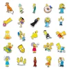 10/30/50pcs Cool The Simpsons Cartoon Stickers Comedy Family Anime Sticker Phone Luggage Laptop Fun Graffiti Decals Kids Toys 4