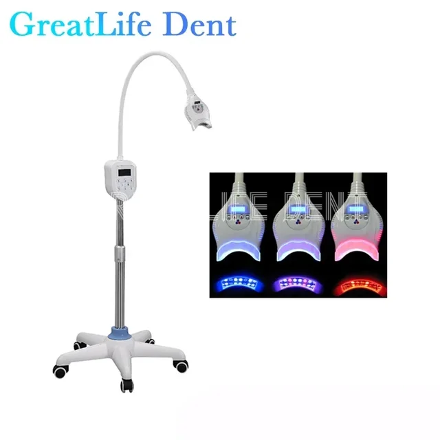 GreatLife 40W 8LED Dental Teeth Whitening Machine Bleaching Accelerator Unit Cold Light Professional Tooth Whitening Products