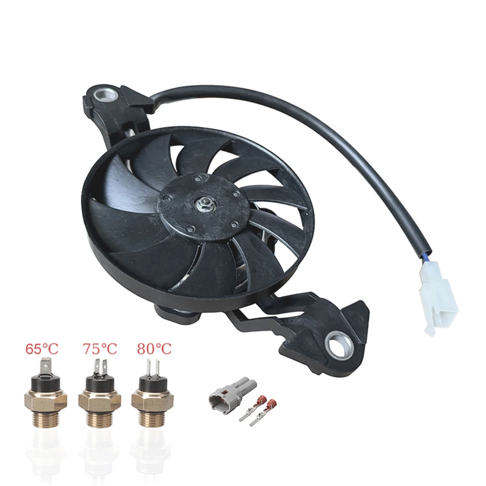 Motorcycle 12V Electric Cooling Fan Oil Cooler Engine Radiator For 150c 200cc 250cc 300cc 350cc Quad Dirt Bike ATV Buggy Parts