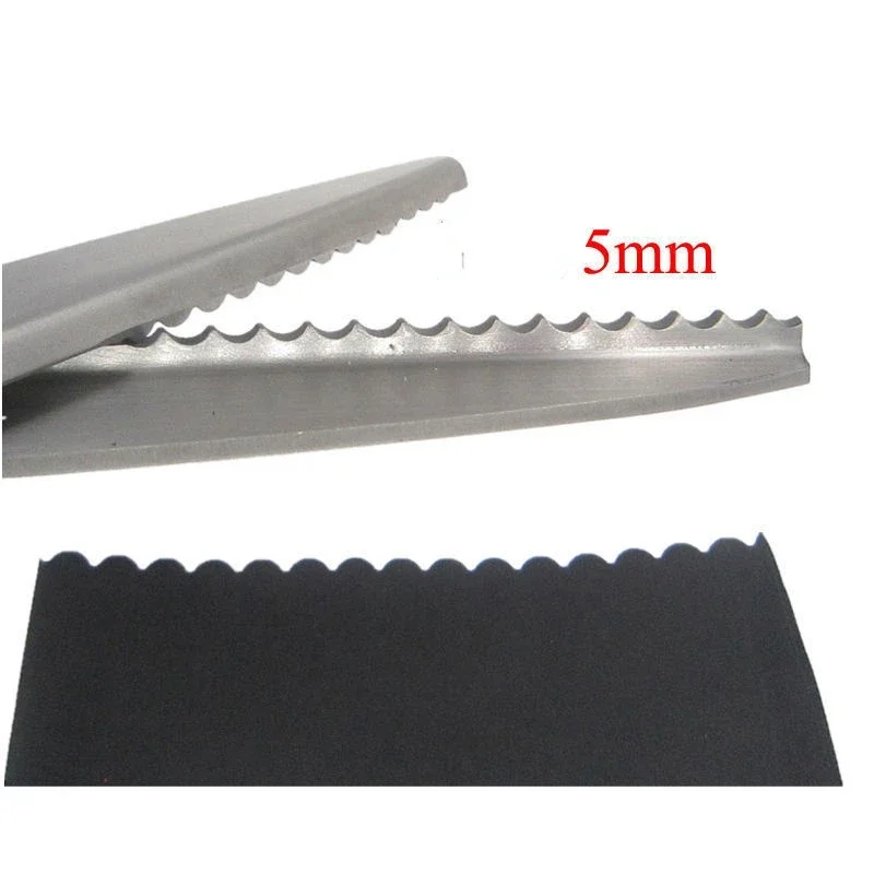 Sewing Cut 23.5cm Zig Zag Dressmaking Tailor Leather Handicraft Fabric Shear Pinking Scissor Textile DENIM DIY Upholstery Tool 5