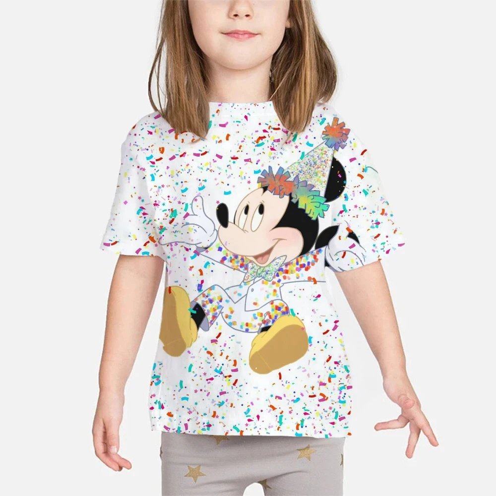 

Summer Fashion 3D Print Children Mickey Mouse Kawaii T-Shirt Casual Tees Teen Tops Kids Clothes Funny Sport Streetwear