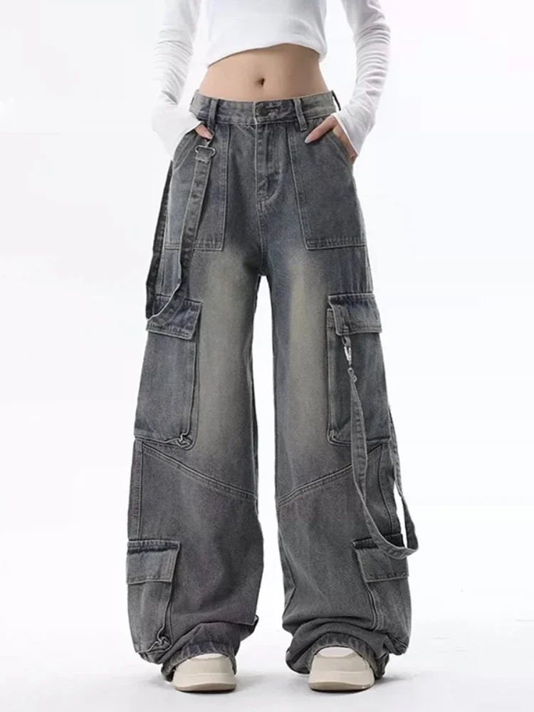 جينز البضائع للنساء فضفاض شارع العليا شيك كل مبارا...