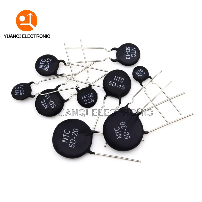 Thermal Resistor NTC 3D-9 5D-9 5D-11 5D-15 8D-11 8D-20 10D-7 10D-9 10D-11 10D-13 10D-15 10D-20 20D-20 33D-7 47D-15 50D-9 10pcs