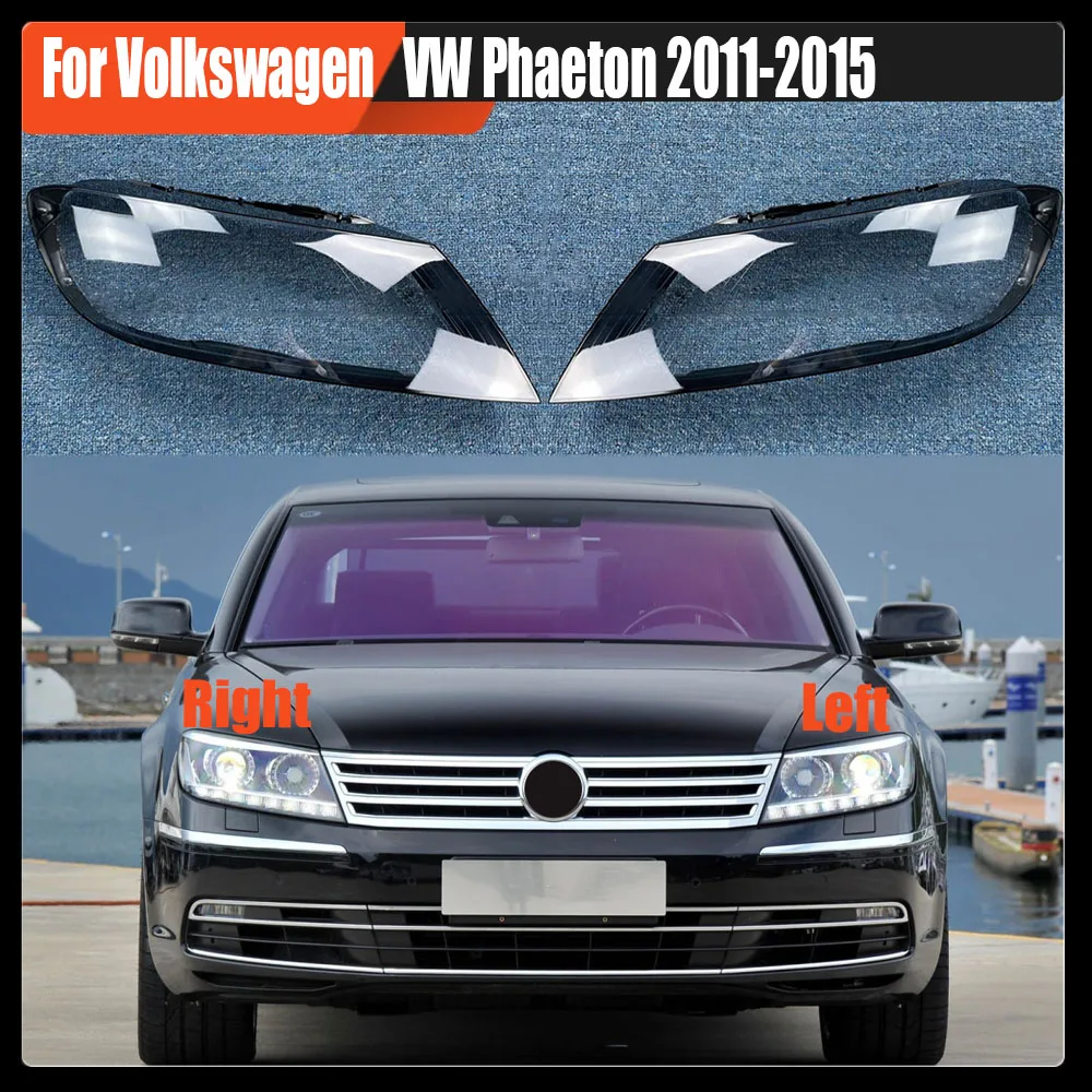 

For Volkswagen VW Phaeton 2011-2015 Transparent Headlight Cover Lampshade Shell Headlamp Housing Durable Lens Plexiglass