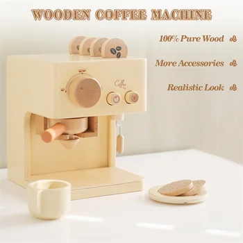 Wooden Replica Coffee Machine - Wooden Toys 4