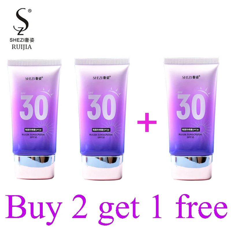 Shezi Buon Prezzo Viso Corpo Crema Solare Sbiancante Spf30 Correttore Evidenziare Base Trucco Set Crema Solare Kit Cosmetici