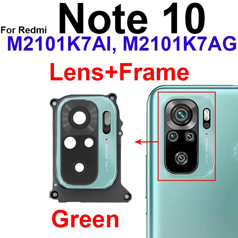 Premium Back Camera Glass Lens Frame with Adhesive