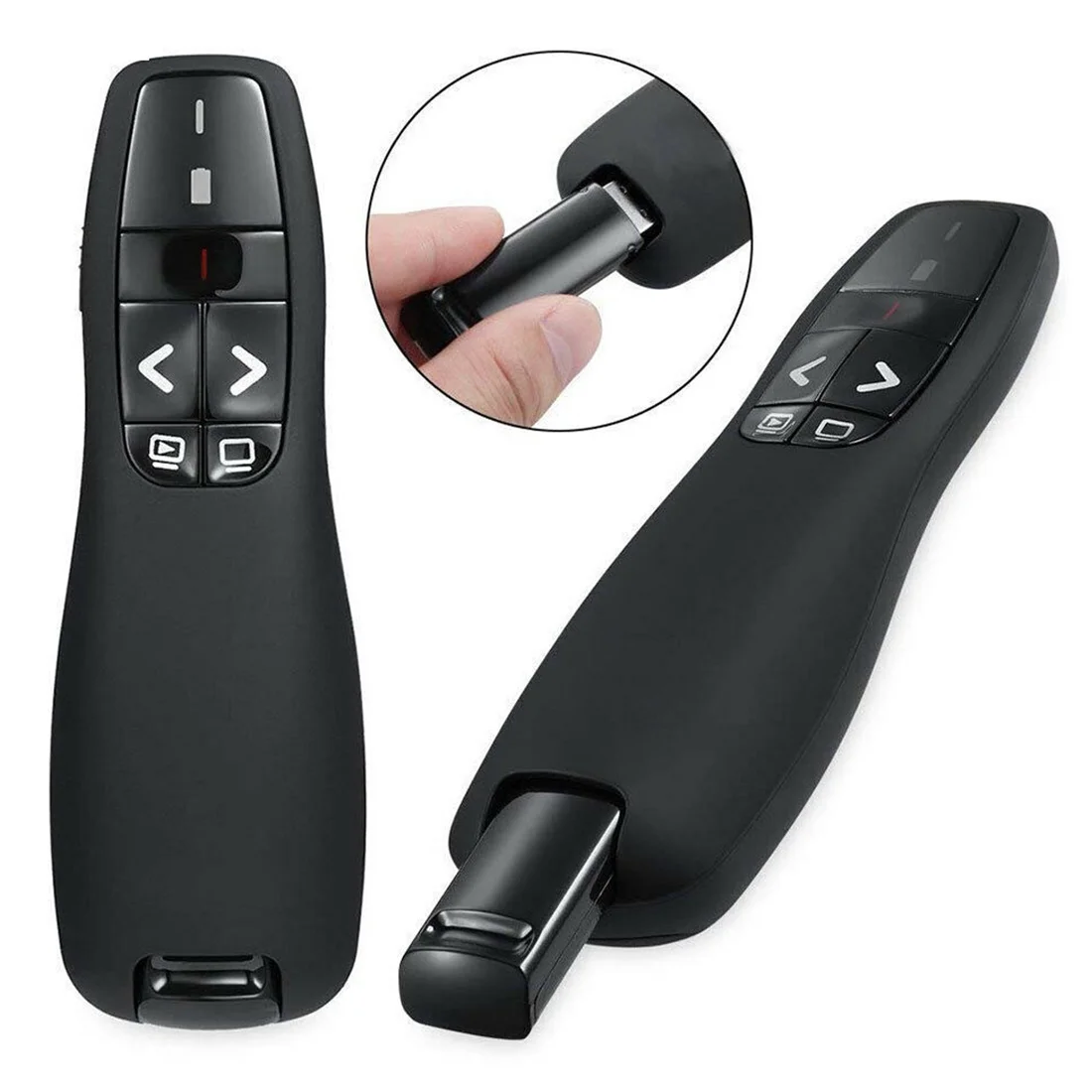 

2.4Ghz USB Wireless Presenter Red Laser-Pen Pointer PPT Remote Control with Handheld Pointer for PowerPoint Presentation