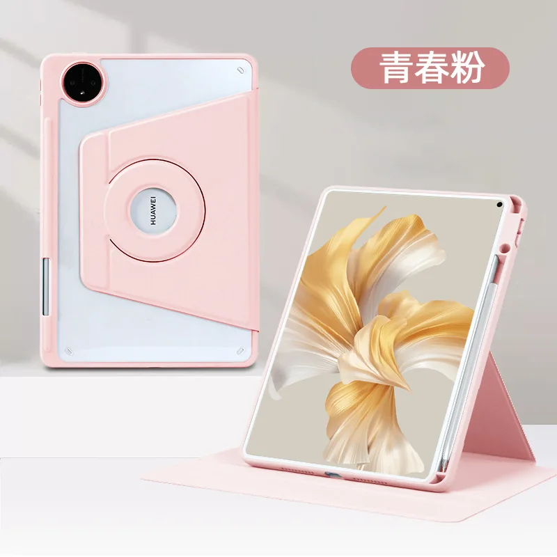 UltraClear 720° Rotating Magnetic Detachable Tablet Case - Transparent Protective Cover