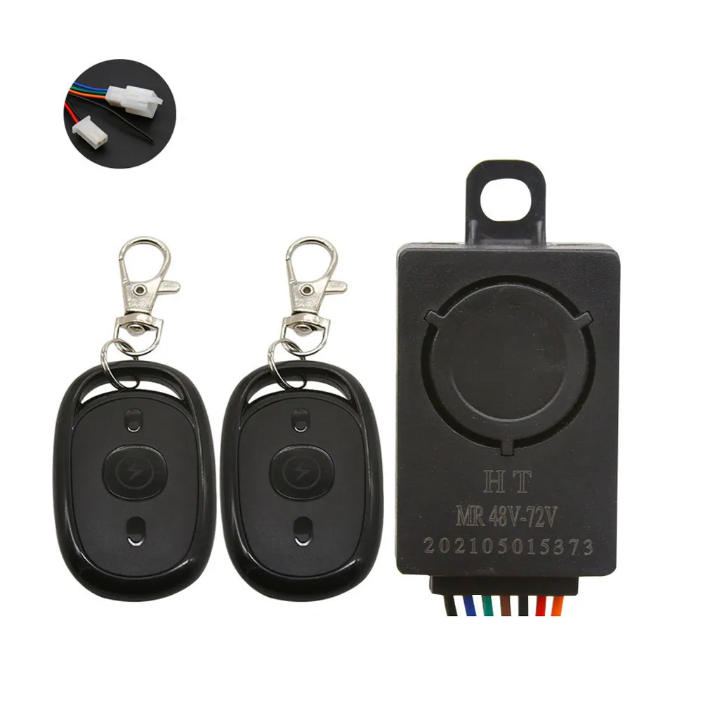 36-72V Ebike Anti-Theft Lock Alarm Smart Induction Wireless Remote Control With Lock Electric Bicycle Alarm Control Box Device