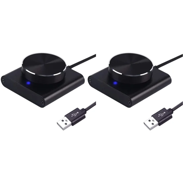 1/2pcs USB Computer Volume Controller PC Speaker External Audio Volume