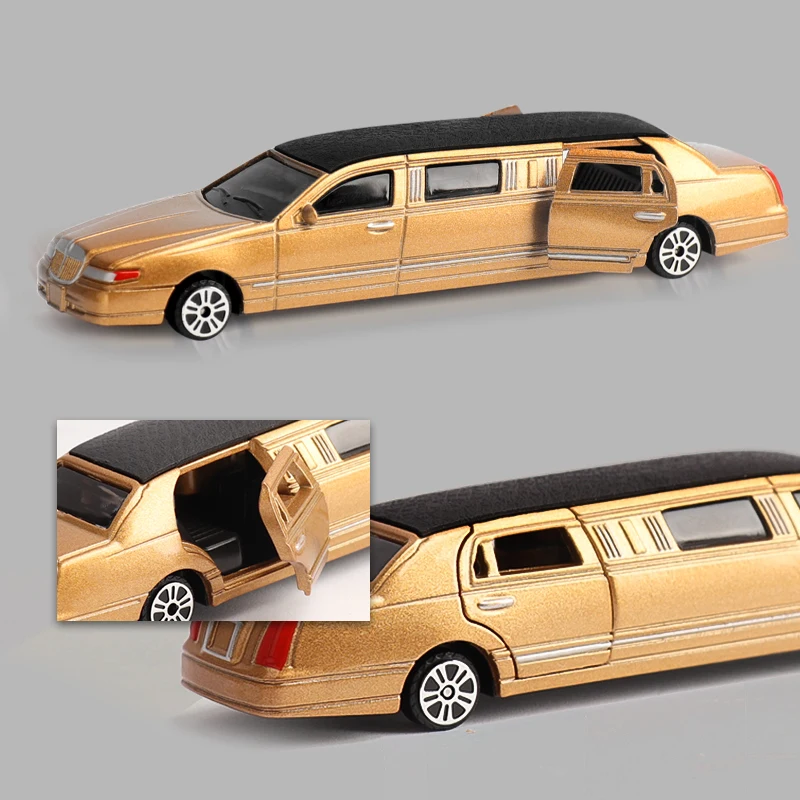Diecast Metal Toy Vehicle Model Stretch Lincoln Limousine Luxury