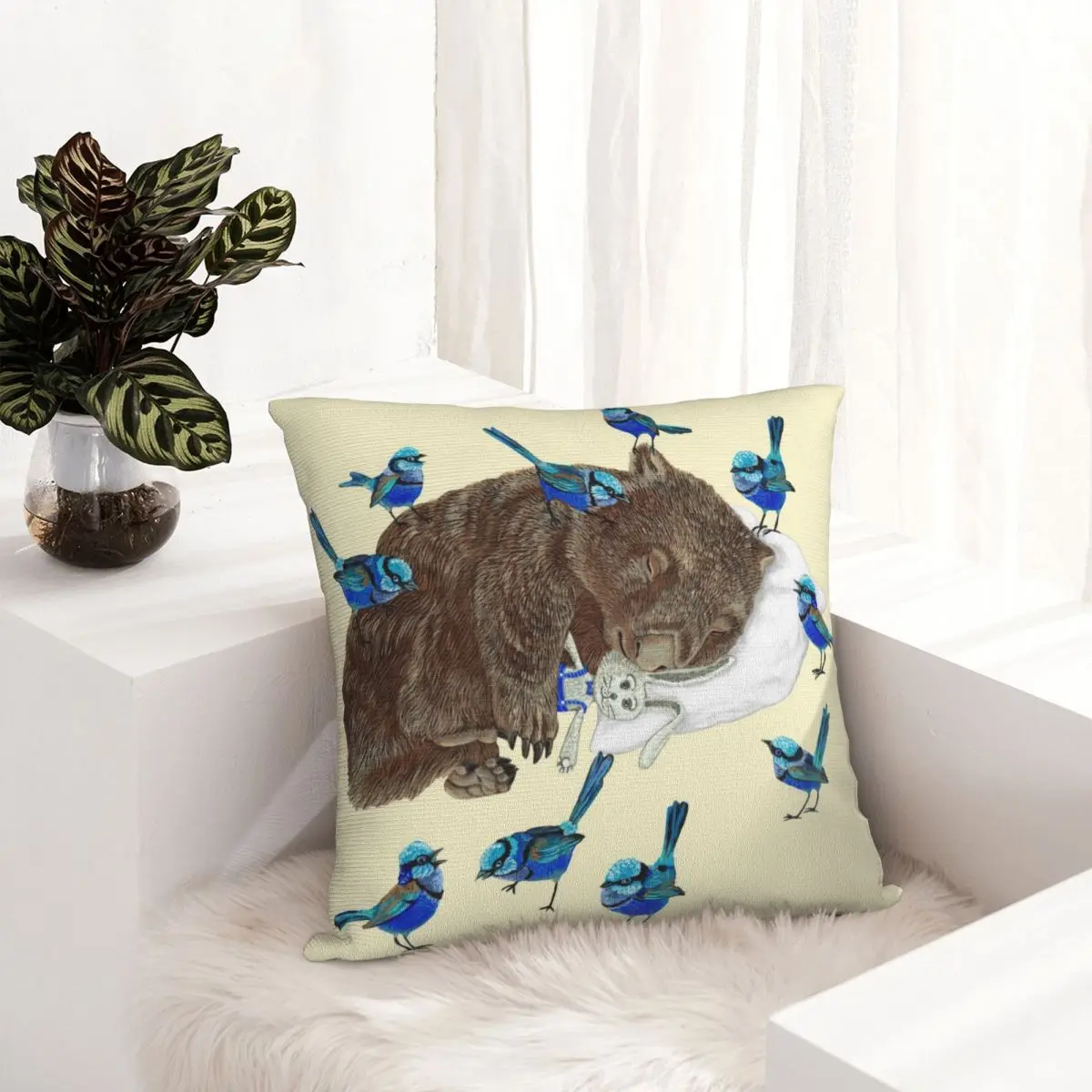 Wombat Throw Pillow Cusions Cover Pillowcase Christmas Covers For Cushions Cushion Cover