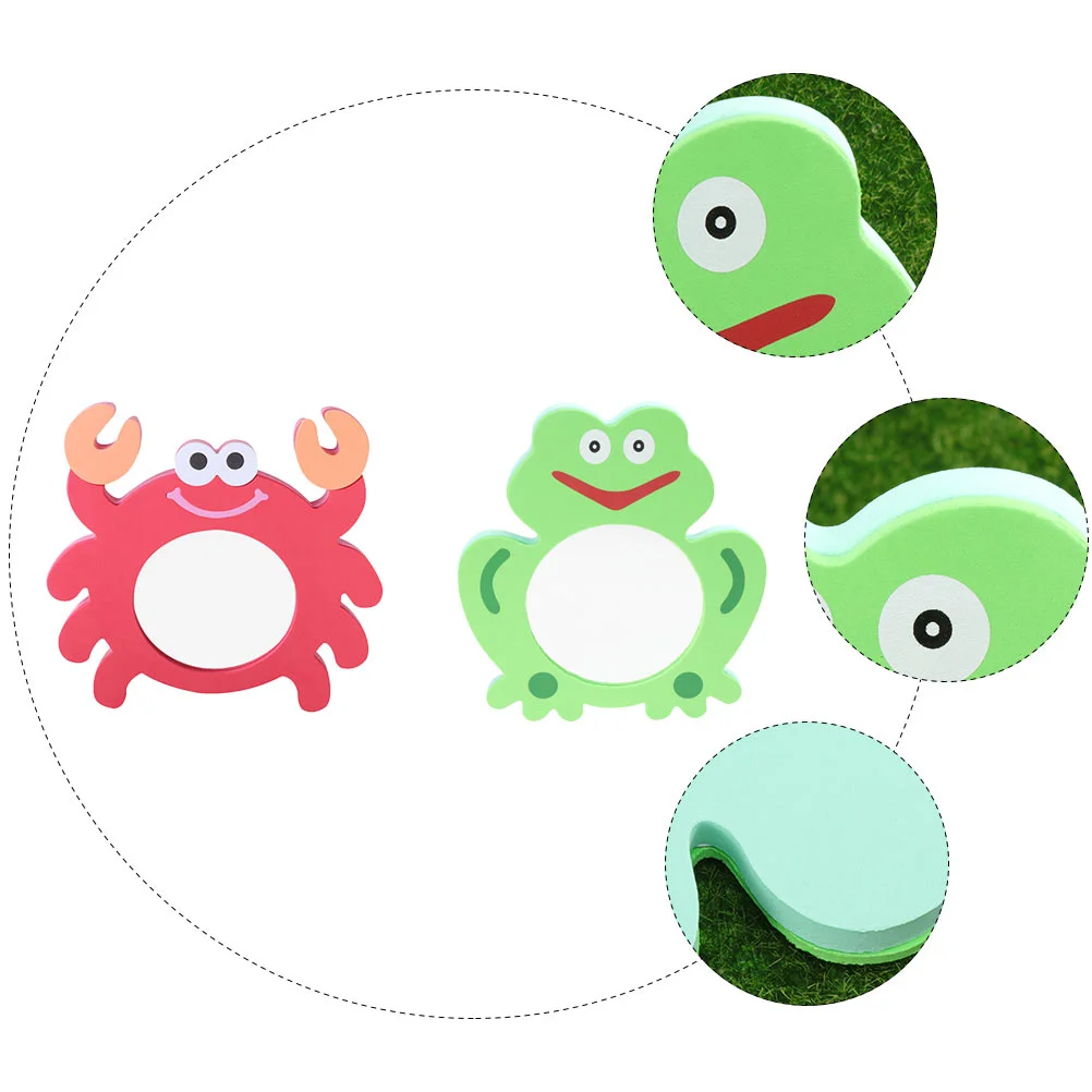 2 Pcs Eva Cartoon Mirror Floating Funny Water Toy Children’s Toys Baby Game Bathing Shower